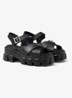 Monolith sandaal van rubber met logo - Zwart