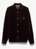 Oversized fit overshirt met borstzak - Donkerbruin
