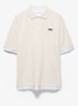 Oversized fit polo met contrast - Beige
