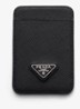 Pasjeshouder van leer met logo voor MagSafe - Zwart