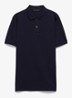 Polo van piqué katoen  - Donkerblauw