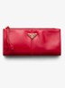 Portemonnee van kalfsleer met logo - Rood