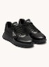 Prax 01 Re-Nylon sneakers met leren details en logo - Zwart