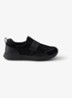 Prax loafer van mesh met leren details - Zwart