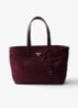 Re-Edition 1978 Re-Nylon Medium shopper met leren details - Bordeauxrood