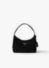 Re-Edition 2000 Re-Nylon Mini schoudertas met logo - Zwart