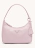 Re-Edition 2000 Re-Nylon Mini schoudertas met logo - Roze