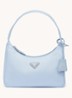 Re-Edition 2000 Re-Nylon Mini schoudertas met logo - Lichtblauw