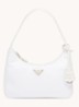 Re-Edition 2000 Re-Nylon Mini schoudertas met logo - Wit
