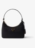 Re-Edition 2005 Re-Nylon Mini schoudertas met leren details - Diepzwart