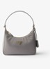 Re-Edition 2005 Re-Nylon Mini schoudertas met leren details - Grijs