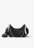 Re-Edition 2005 Re-Nylon schoudertas met leren details - Zwart