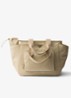 Re-Nylon Baby schoudertas met afneembare schouderriem - Beige