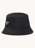 Re-Nylon bucket hoed met logo - Zwart