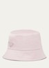 Re-Nylon bucket hoed met logo - Roze