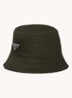 Re-Nylon bucket hoed met logo - Bronsgroen
