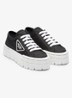 Re-Nylon Double Wheel sneaker met logo en plateauzool - Zwart