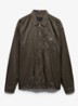 Re-Nylon jack met borstzak - Donkergroen