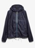Re-Nylon jack met capuchon en steekzakken - Donkerblauw