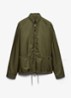 Re-Nylon jack met opbergbare capuchon - Legergroen
