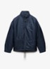 Re-Nylon jack met opbergbare capuchon - Blauw