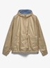 Re-Nylon reversible jack met ritszakken - Bruin