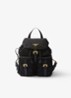 Re-Nylon Small rugzak met logo - Diepzwart