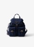 Re-Nylon Small rugzak met logo - Donkerblauw