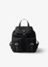 Re-Nylon Small rugzak met logo - Zwart