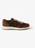 Re-Nylon sneaker met suède details - Bruin