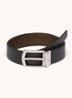 Reversible riem van leer - Zwart