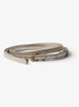 Riem van lamsleer met metallic finish - Goud