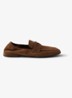 Shuffle loafer van nubuck - Bruin