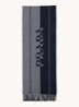 Sjaal van wol met logo 178 x 35 cm - Grijs