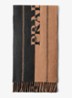 Sjaal van wol met logo 178 x 35 cm - Bruin