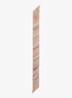 Sjaal van zijde met print 85 x 6 cm - Beige