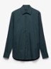 Slim fit overhemd van katoen - Donkergroen