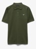 Slim fit polo van piqué katoen met logo - Groen