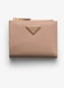 Small portemonnee van kalfsleer - Beige