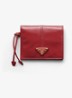 Small portemonnee van kalfsleer - Rood