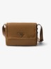 Traveller Re-Nylon Small gewatteerde schoudertas met leren details - Camel