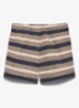 Zwemshorts met streepprint - Donkerblauw