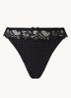 Madison string met kant - Zwart