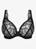 Solisse plunge bh met borduring - Zwart