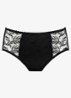Solisse shorty met borduring - Zwart