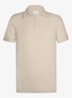 Fijngebreide polo met stretch - Beige