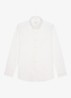 Japanese knitted slim fit overhemd - Wit
