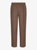 Loose fit broek in linnenblend - Clay