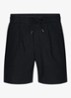 Loose fit korte broek in linnenblend - Blauw