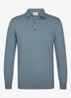 Luxury regular fit polo - Blauwgrijs